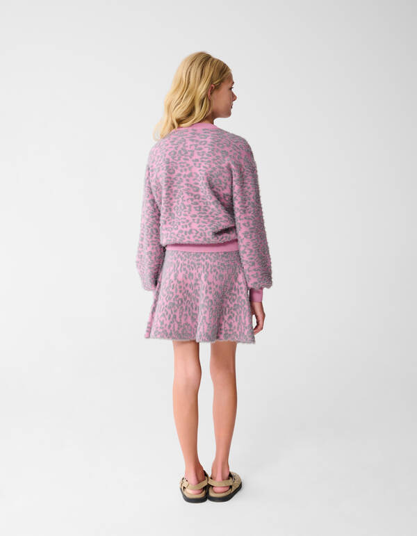 Leopard Knit Trui Roze SHOEBY GIRLS