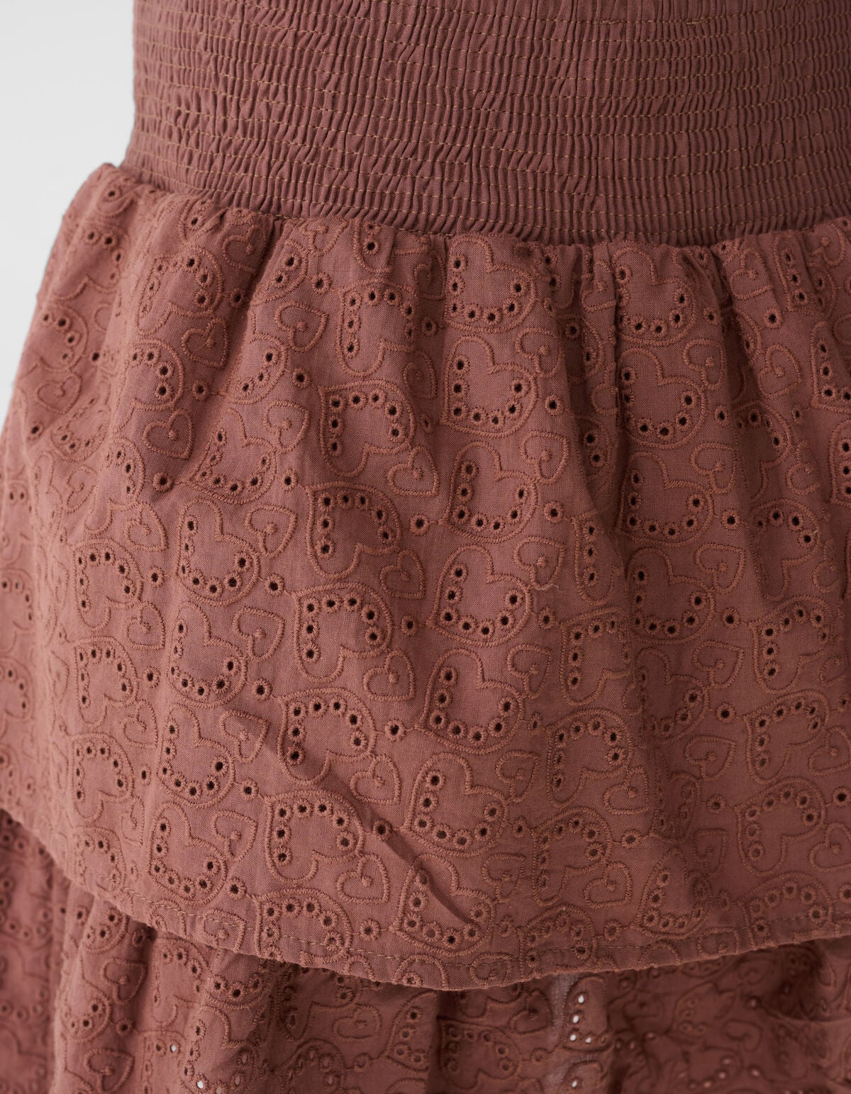 Embroidery Mini Rok Bruin SHOEBY GIRLS