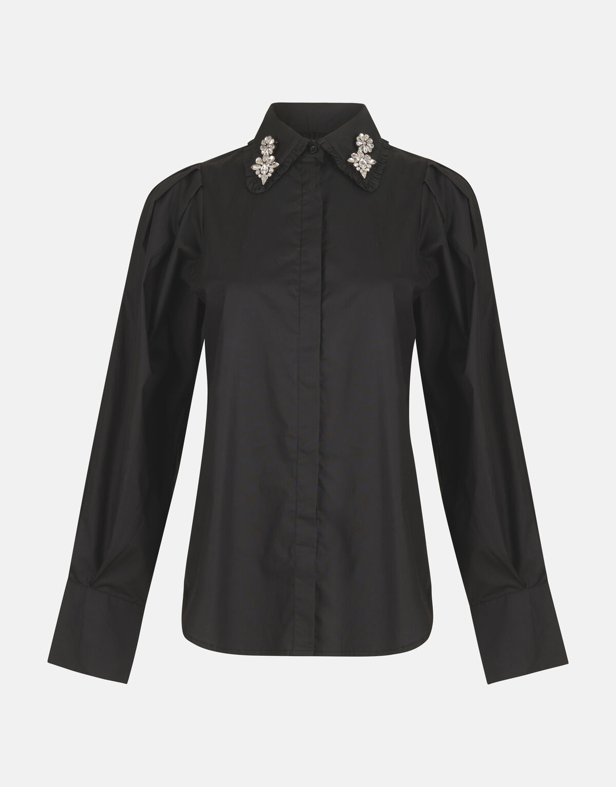 Strass Detail Blouse Zwart SHOEBY WOMEN