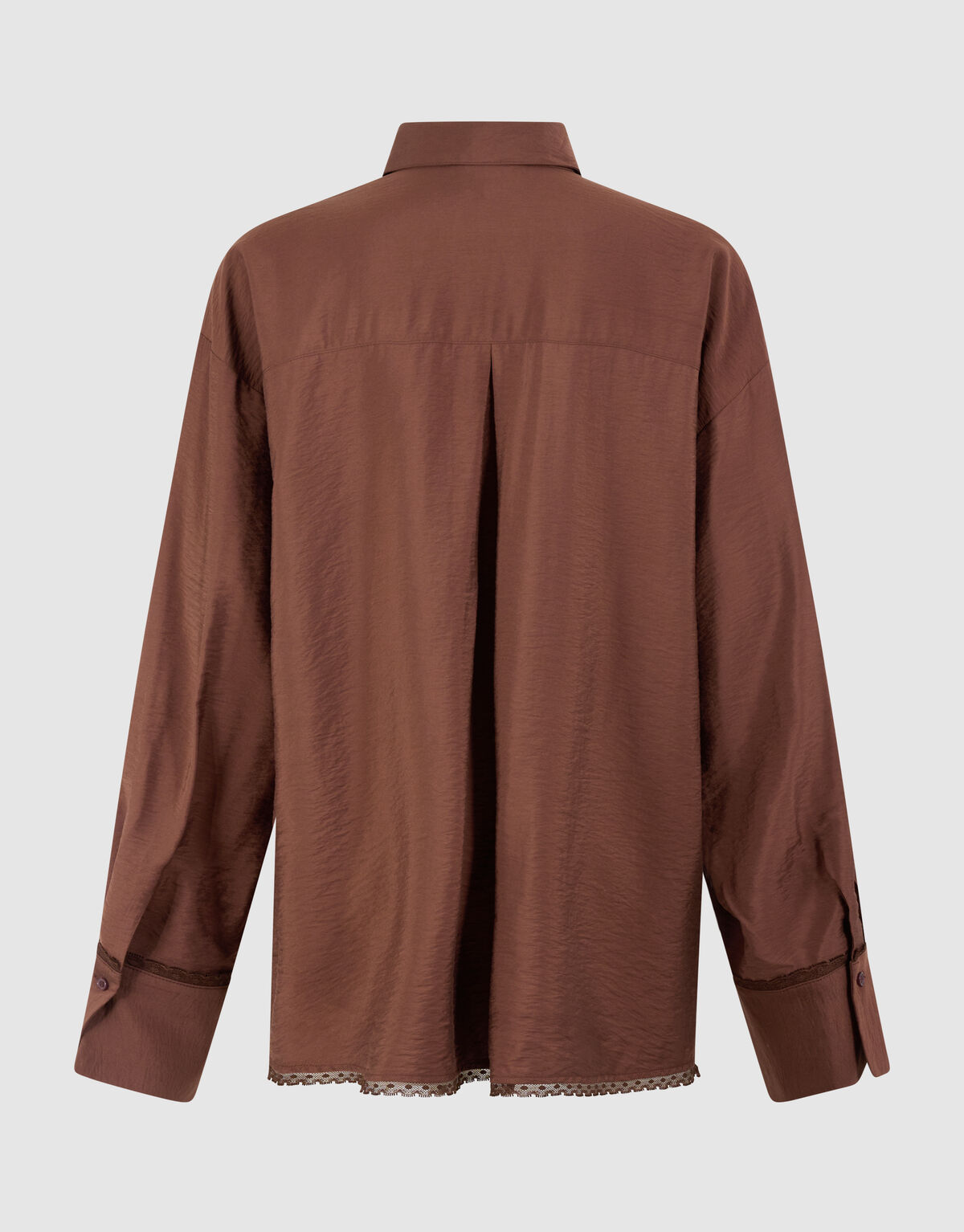 Oversized Kanten Blouse Bruin SHOEBY WOMEN