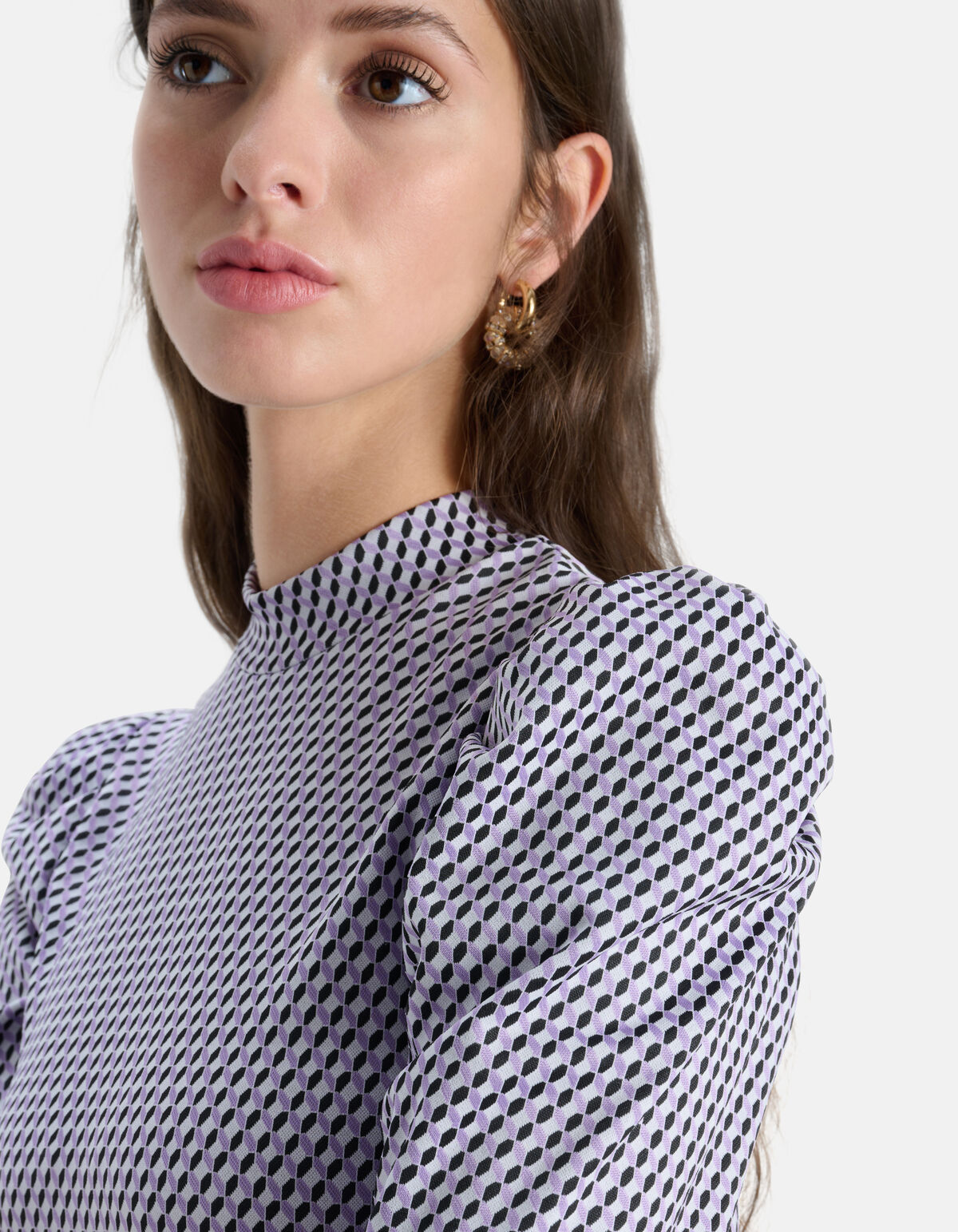 Grafische Col Top Paars SHOEBY WOMEN