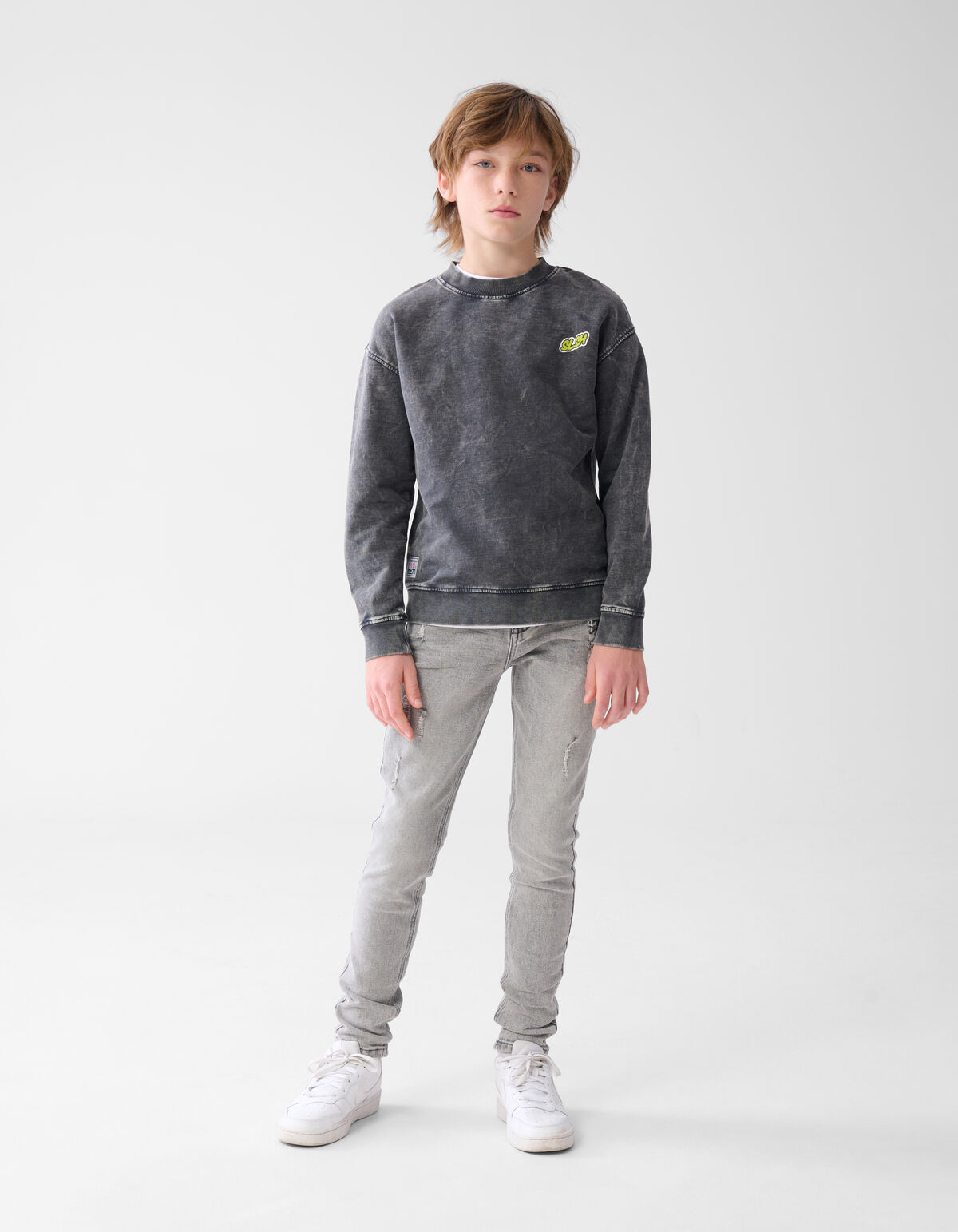 Tapered Fit Jeans Grijs SHOEBY BOYS