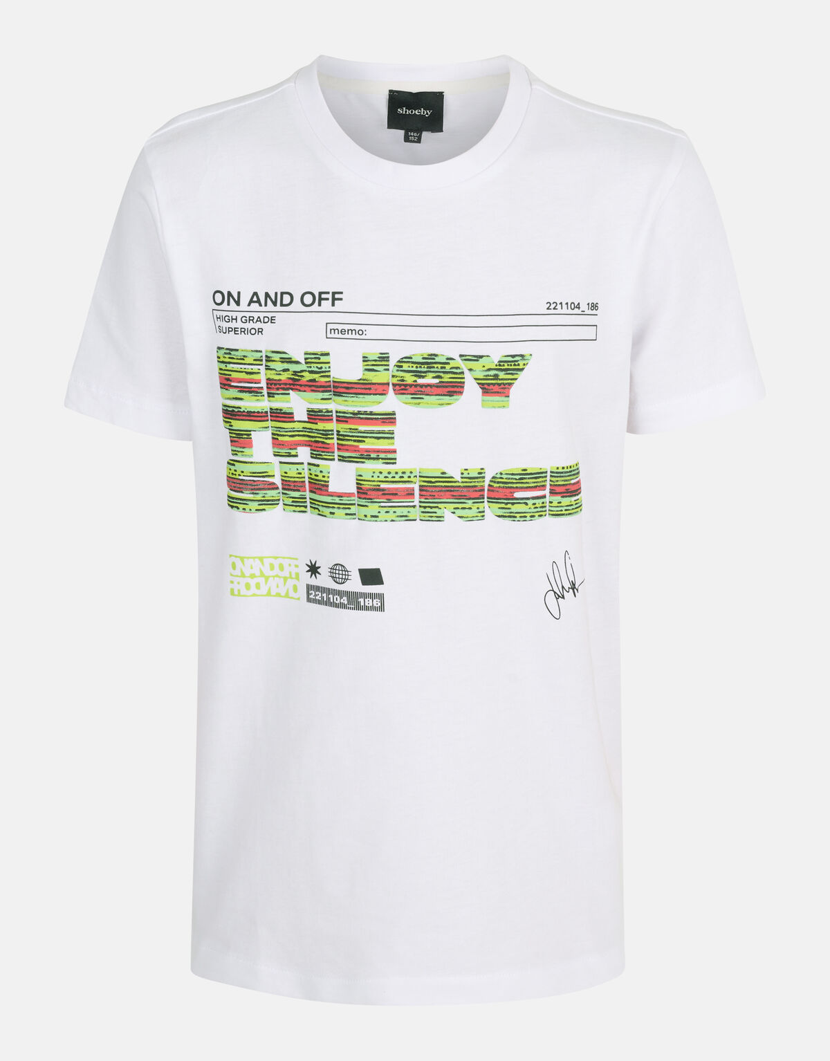 Artwork T-shirt Wit SHOEBY BOYS