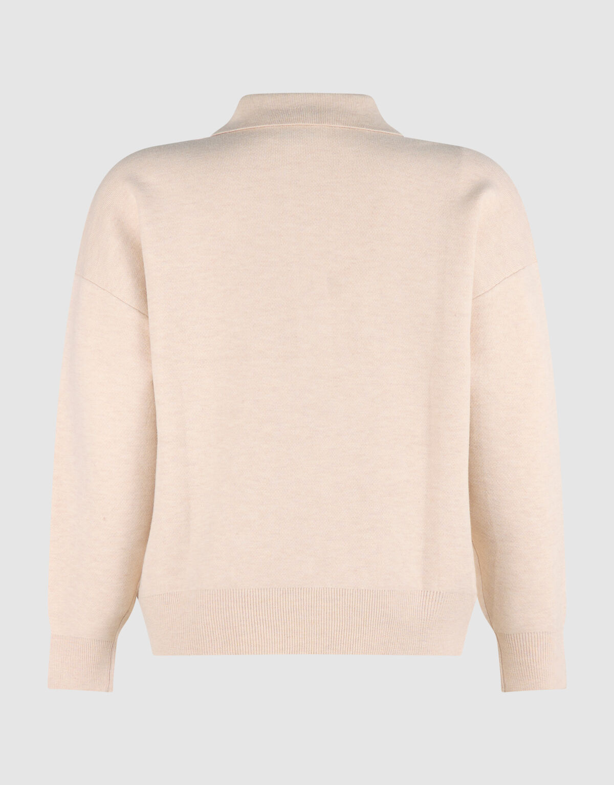Oversized Polo Gebreide Trui Ecru SHOEBY WOMEN