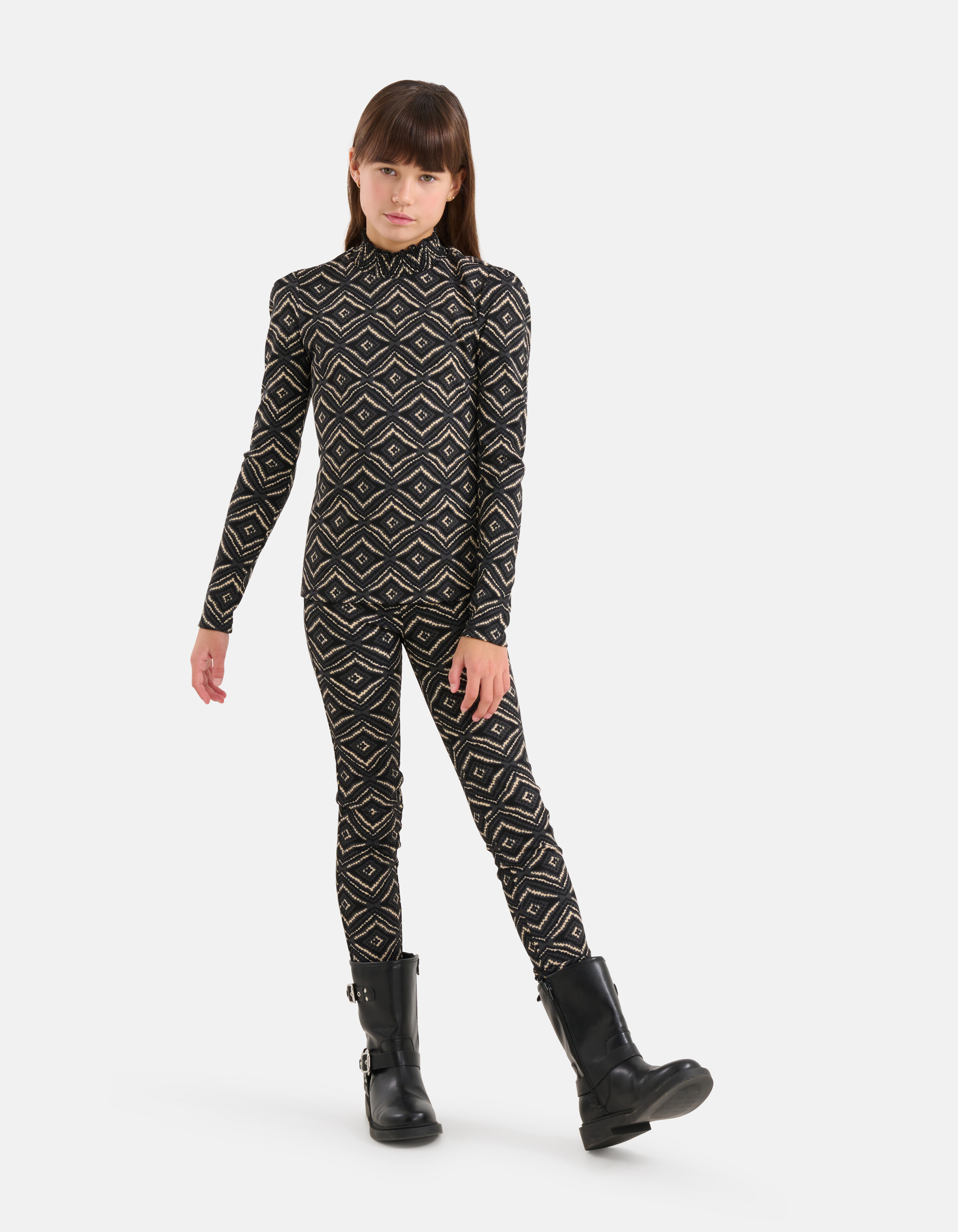 Printed Legging Zwart SHOEBY GIRLS