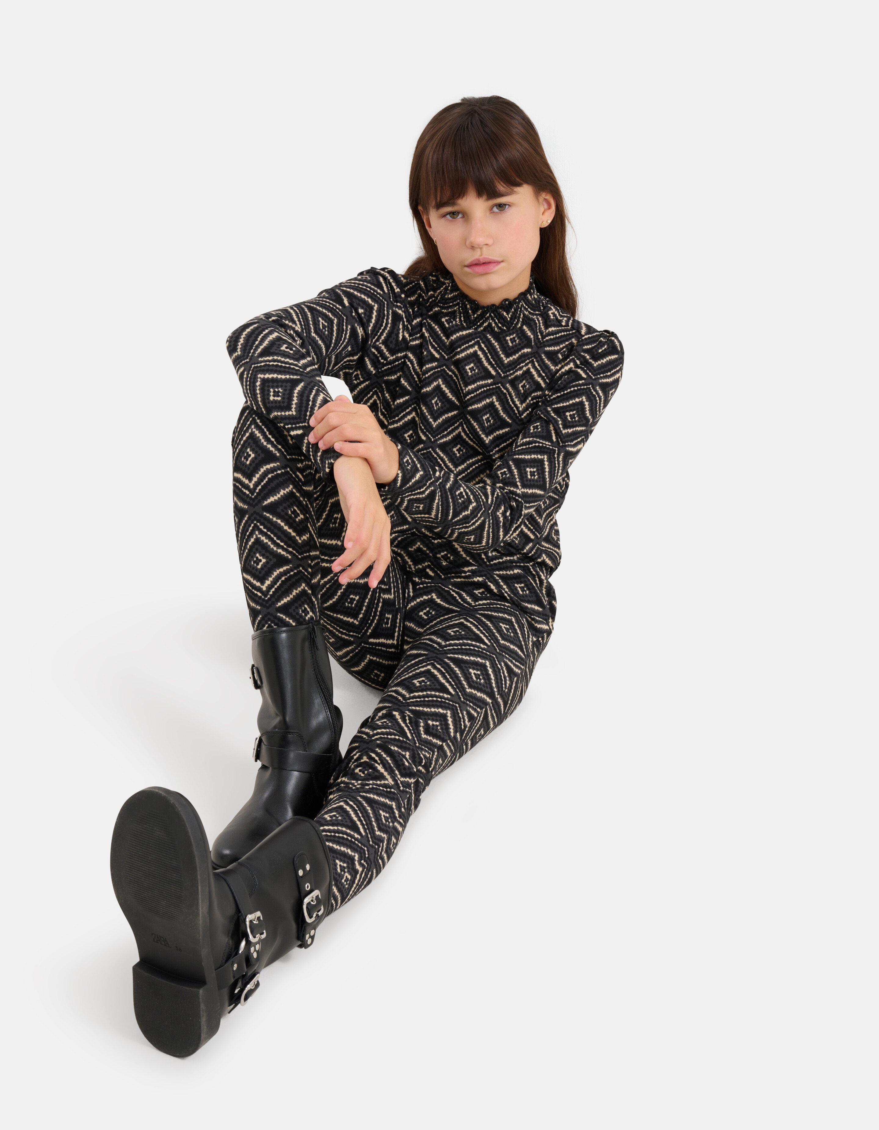 Printed Legging Zwart SHOEBY GIRLS