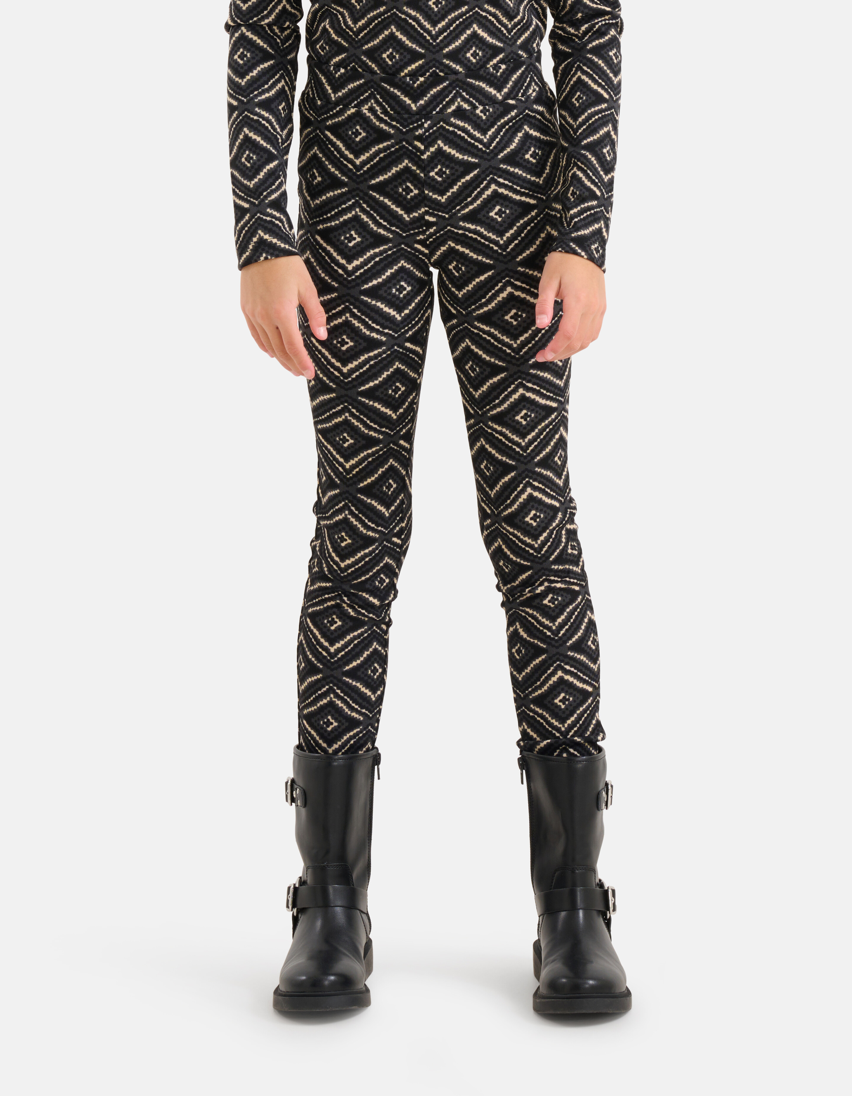 Printed Legging Zwart SHOEBY GIRLS