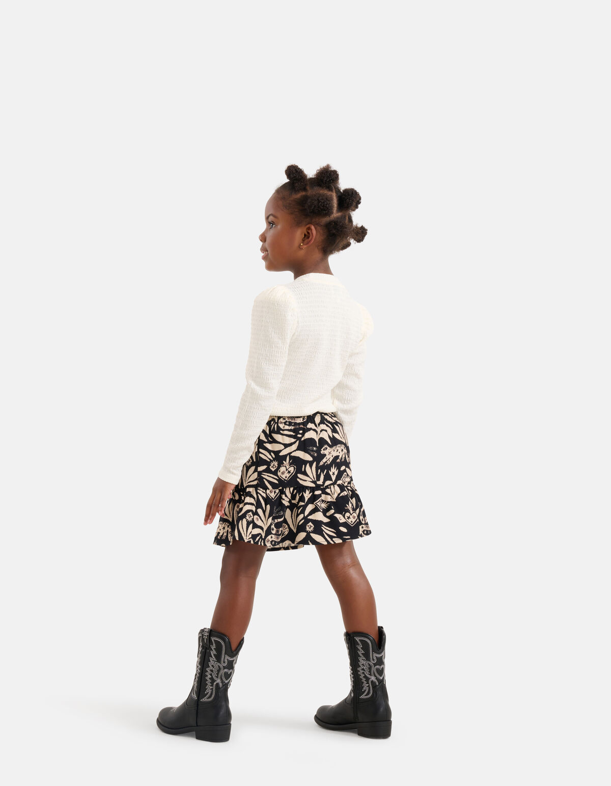 Grafische Rok Zwart SHOEBY GIRLS