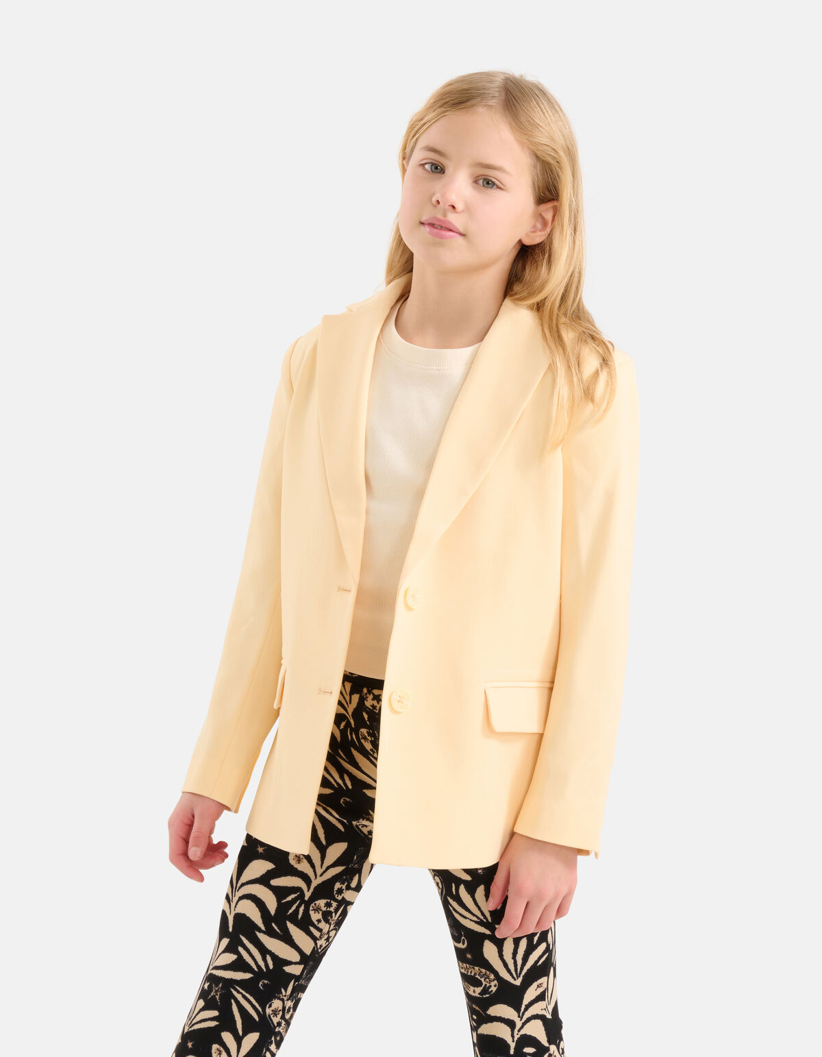 Basis Blazer Lichtgeel SHOEBY GIRLS