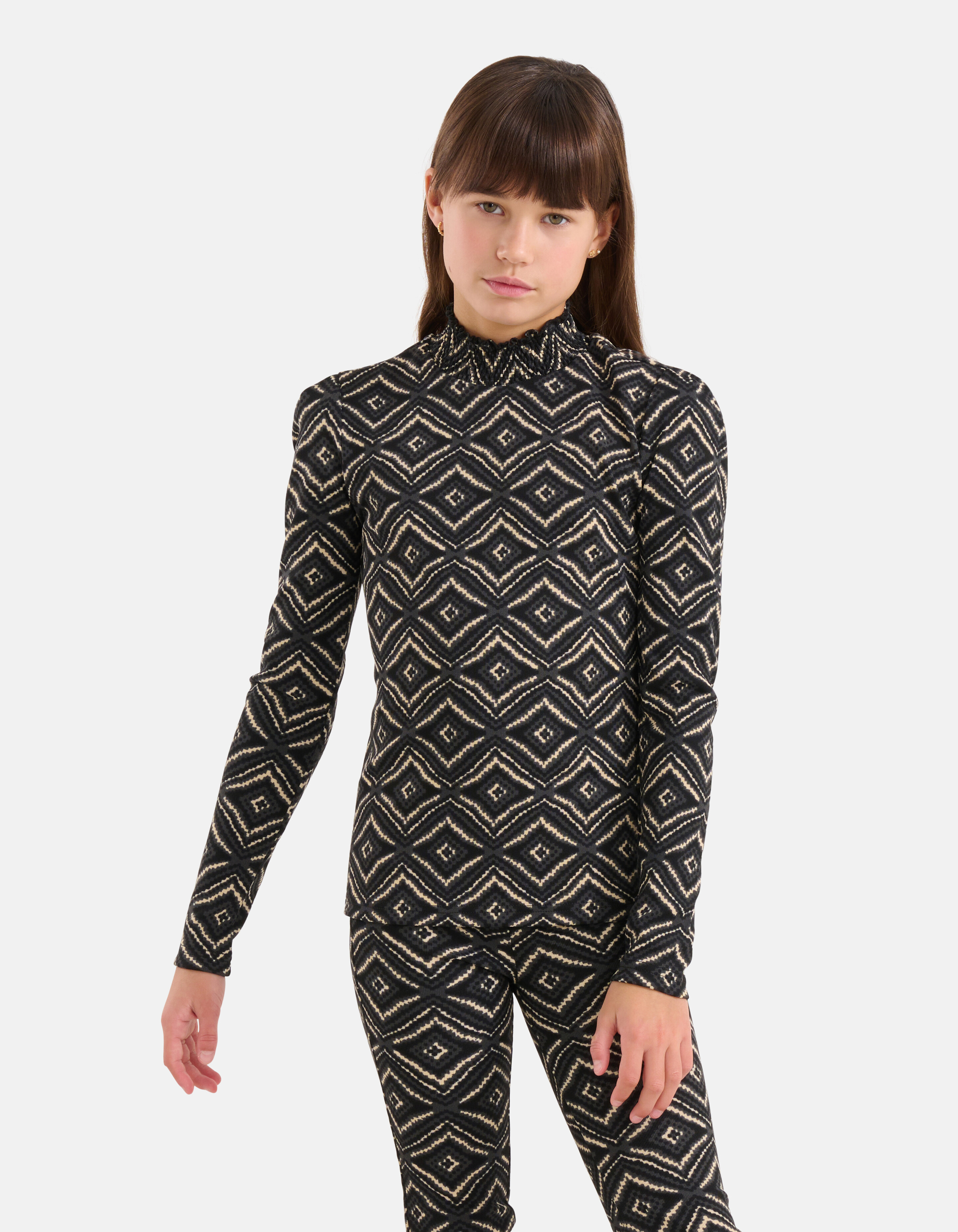 Printed Longsleeve Zwart SHOEBY GIRLS
