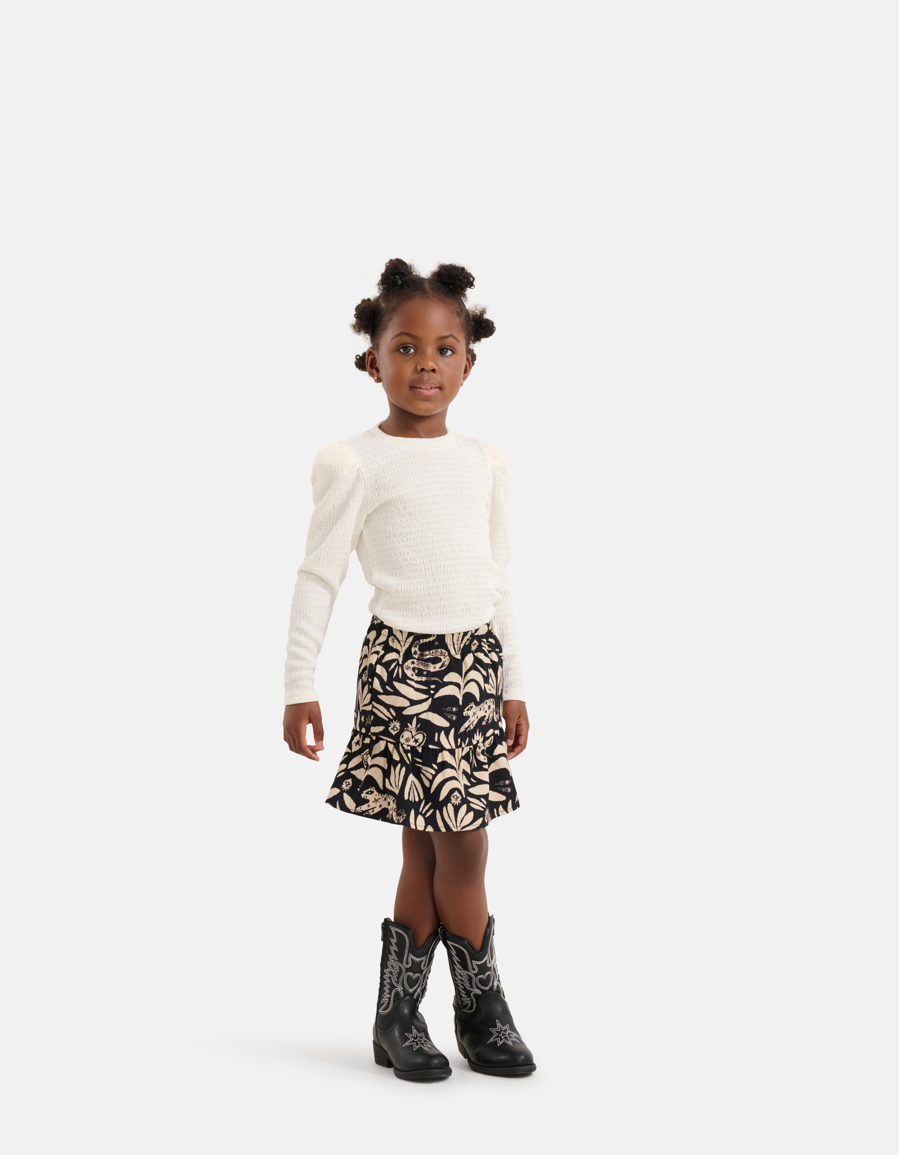 Grafische Rok Zwart SHOEBY GIRLS