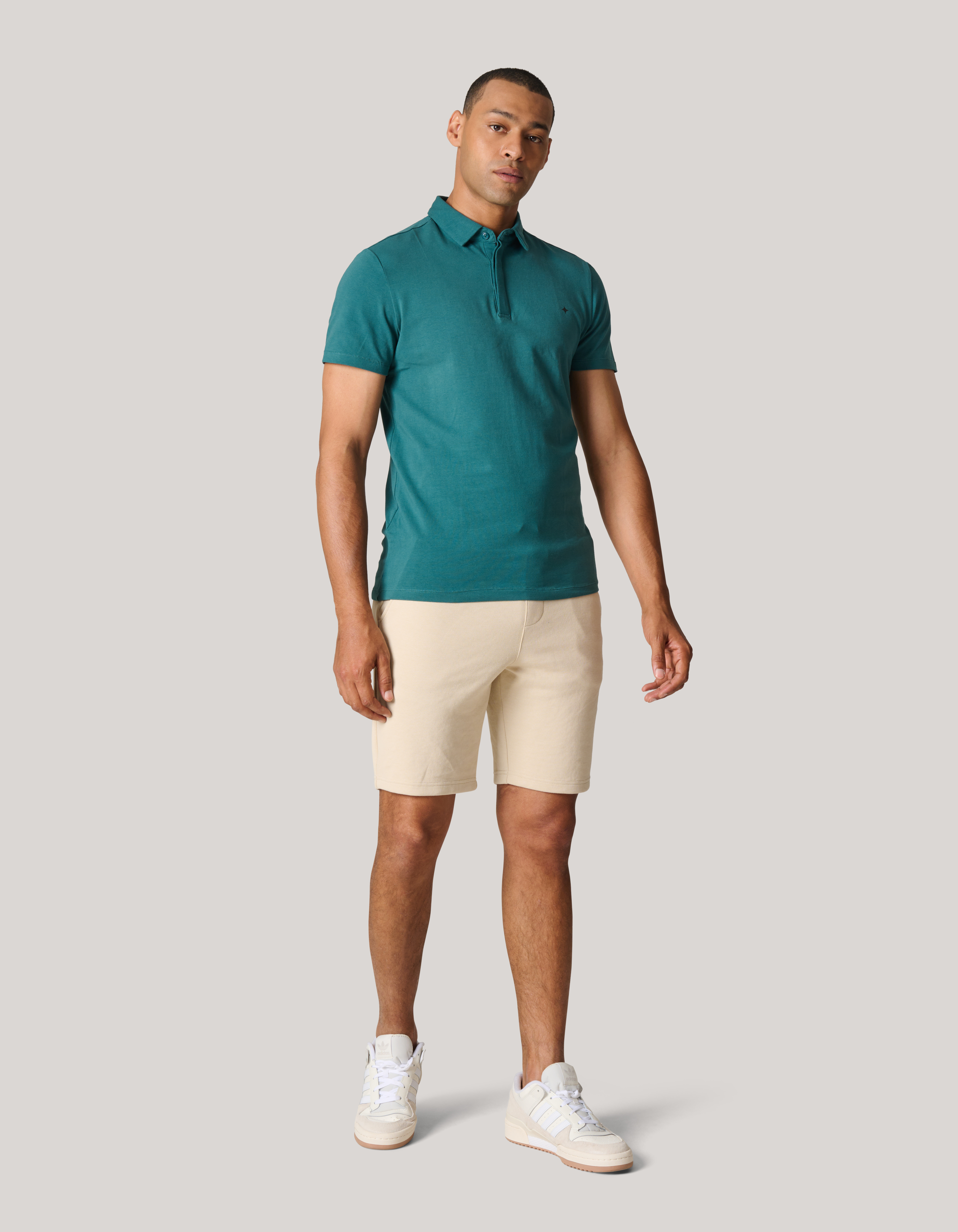 Jersey Polo Turquoise | Shoeby