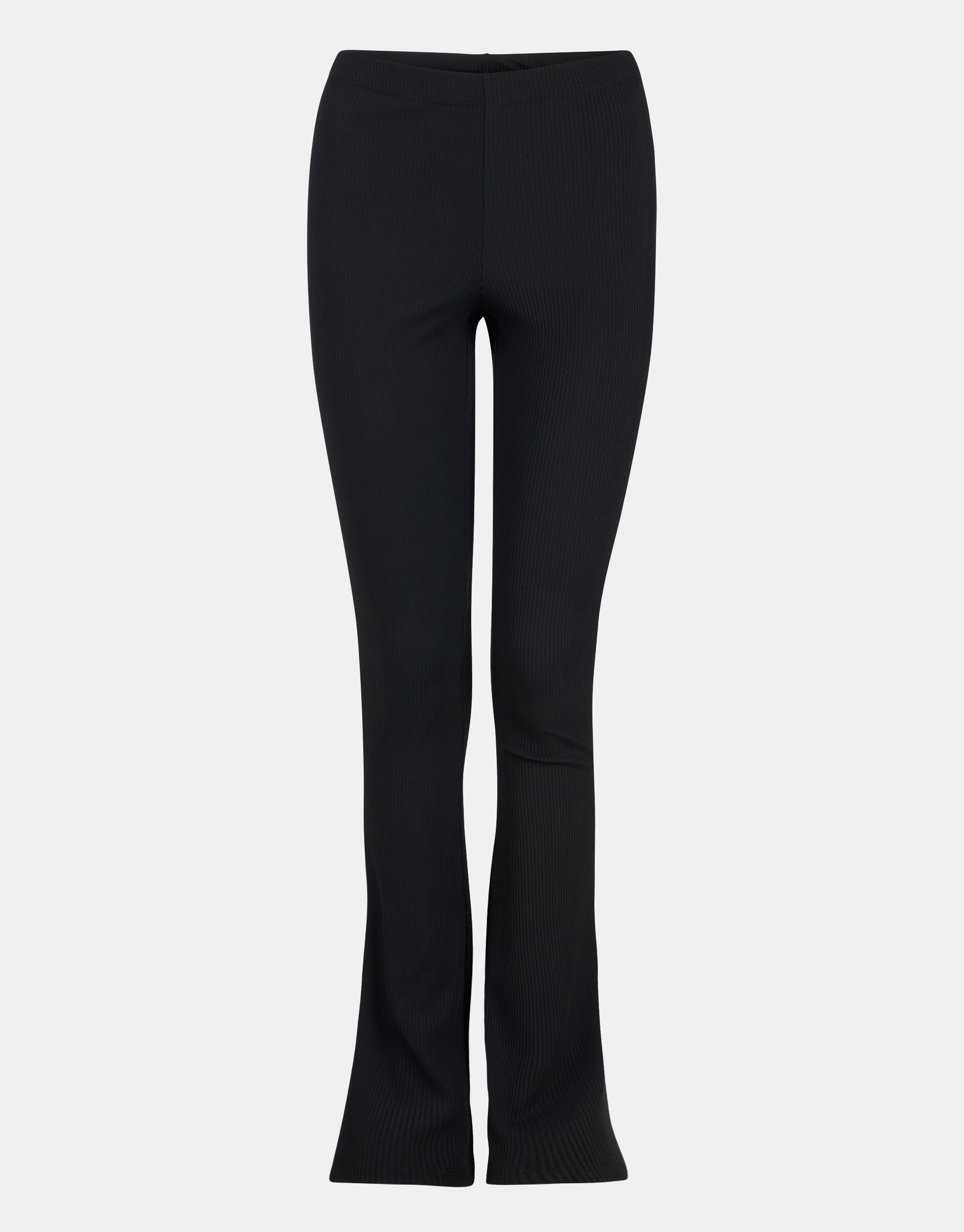 COLLUSION slinky flare trousers in black