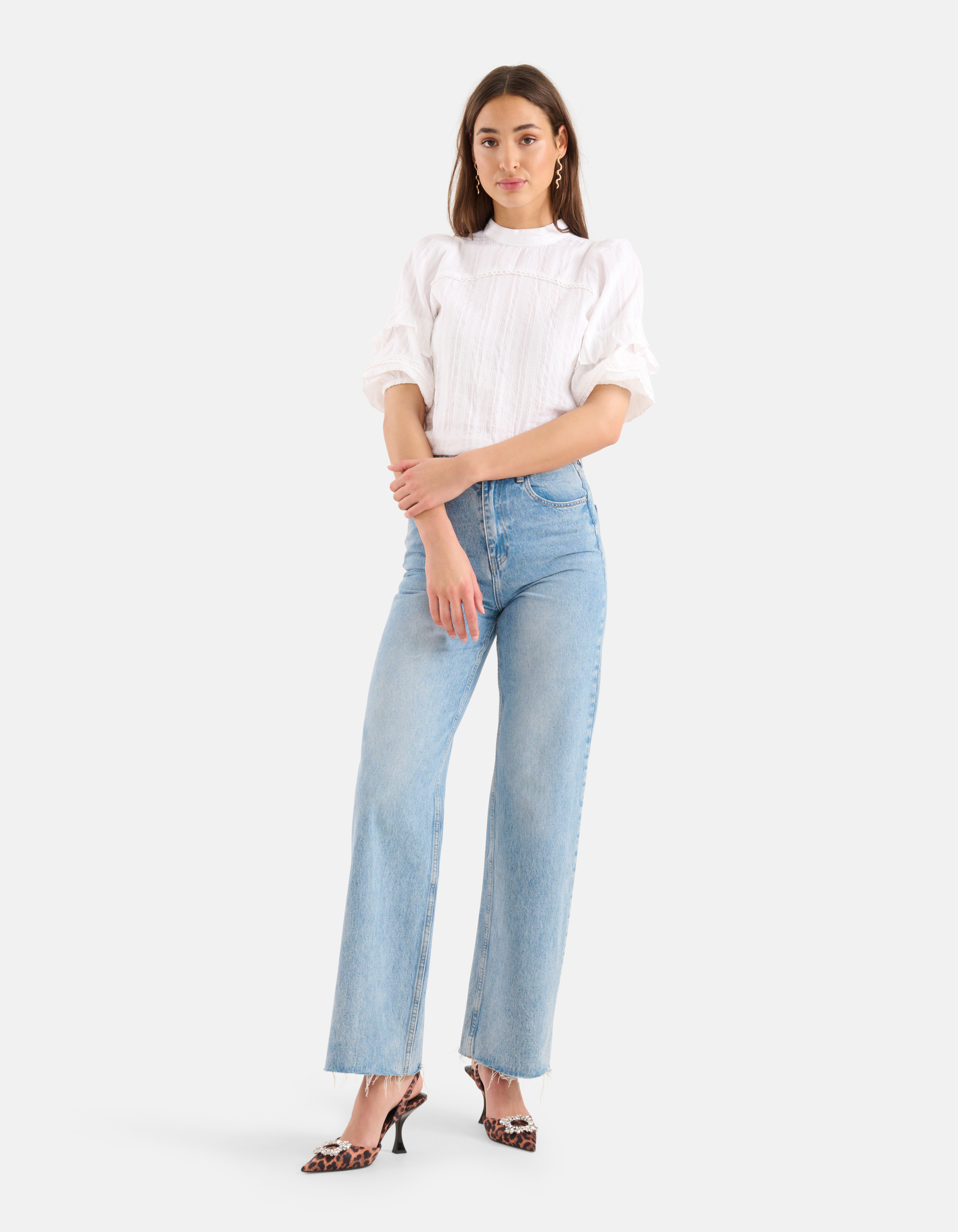 Ruffle blouse new arrivals wit